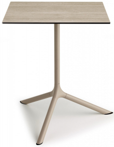 Стол ламинированный обеденный складной Scab Design Tripe Maxi Folding сталь, компакт-ламинат HPL тортора, состаренный дуб тортора Фото 5
