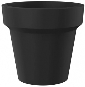 Кашпо пластиковое Arkema Pot S полиэтилен антрацит Фото 1