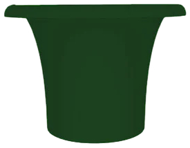 Кашпо пластиковое Arkema Tummy Vase полиэтилен зеленый Фото 1