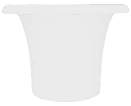 Кашпо пластиковое Arkema Tummy Vase полиэтилен белый Фото 1