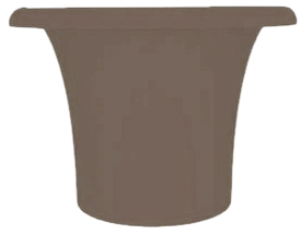 Кашпо пластиковое Arkema Tummy Vase полиэтилен тортора Фото 1