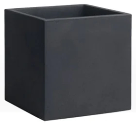 Кашпо пластиковое Arkema Iris Vase полиэтилен антрацит Фото 1