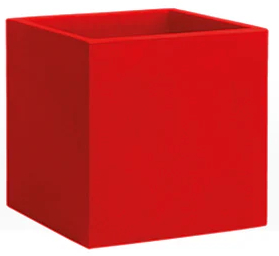 Кашпо пластиковое Arkema Iris Vase полиэтилен вишневый Фото 1