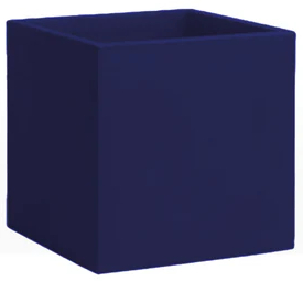 Кашпо пластиковое Arkema Iris Vase полиэтилен синий Фото 1