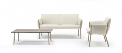 Кресло лаунж металлическое c подушками Scab Design Brezza Lounge сталь, полипропилен тортора, бежевый Фото 10