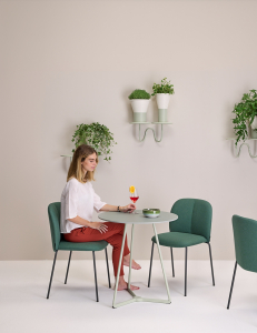 Ваза для цветов Scab Design Mimosa алюминий лен, зеленый шалфей Фото 7
