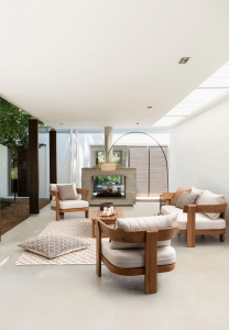 Диван деревянный с подушками Garden Relax Evora тик, олефин Фото 7