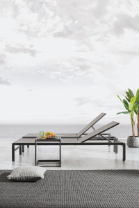 Столик металлический для шезлонга Garden Relax Konnor алюминий антрацит Фото 7