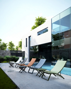 Столик металлический складной для шезлонга Garden Relax Taylor алюминий темно-серый Фото 5