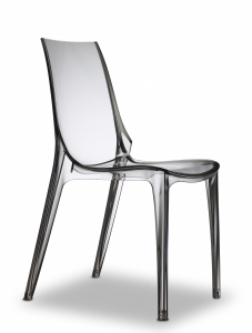 Комплект прозрачных стульев с подушками Scab Design Vanity Set 4 поликарбонат, полиэстер дымчатый, светло-серый Фото 10
