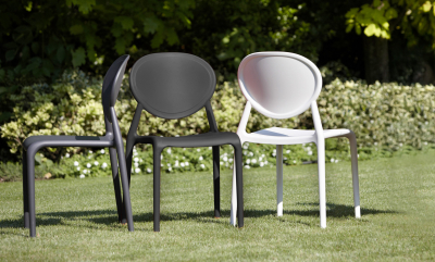 Стул пластиковый Scab Design Gio стеклопластик антрацит Фото 4