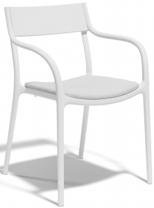 Кресло пластиковое с обивкой Vondom Madison Upholstered полипропилен, ткань белый Фото 1