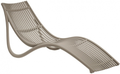 Лежак пластиковый Vondom Ibiza Basic полипропилен, стекловолокно тортора Фото 4
