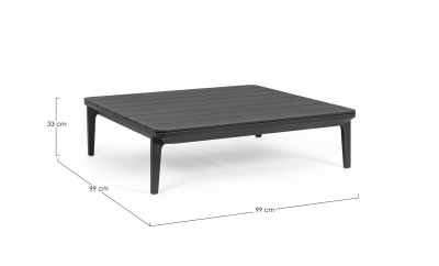 Столик металлический кофейный Garden Relax Matrix алюминий антрацит Фото 2