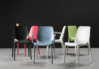 Стул пластиковый Scab Design Ginevra стеклопластик зеленый шалфей Фото 5