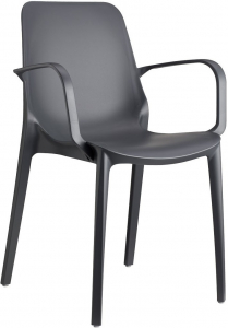 Комплект пластиковых кресел Scab Design Ginevra Set 4 стеклопластик антрацит Фото 3