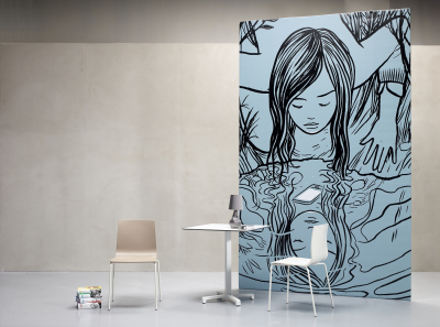 Стул пластиковый Scab Design Alice сталь, технополимер лен, тортора Фото 11