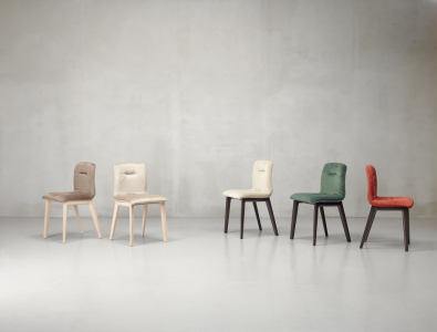Стул с обивкой Scab Design Natural Alice Pop бук, технополимер, вельвет дымчатый бук, слоновая кость Фото 5