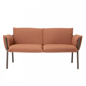 Диван плетеный с подушками Scab Design Brezza сталь, ткань sunbrella мокко, розовый Фото 4