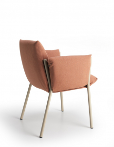 Кресло металлическое c подушками Scab Design Brezza сталь, ткань sunbrella тортора, розовый Фото 9