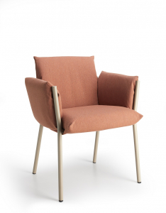 Кресло металлическое c подушками Scab Design Brezza сталь, ткань sunbrella тортора, розовый Фото 7