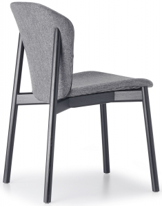 Стул деревянный с обивкой Scab Design Natural Finn ясень, ткань черный ясень, серый Фото 1