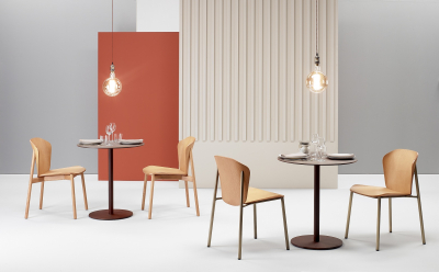 Стул деревянный Scab Design Finn Metal Wood сталь, ясень винтажная бронза, светлый ясень Фото 8