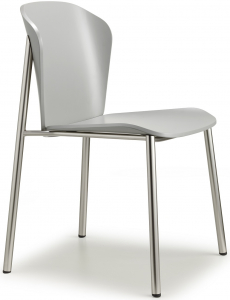 Стул деревянный Scab Design Finn Metal Wood сталь, бук матовый никель, матовый серый бук Фото 1