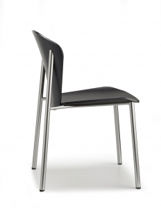 Стул деревянный Scab Design Finn Metal Wood сталь, ясень матовый никель, черный ясень Фото 5
