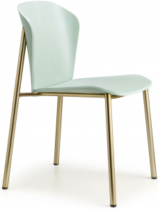 Стул деревянный Scab Design Finn Metal Wood сталь, бук матовое золото, бук матовый аквамарин Фото 1