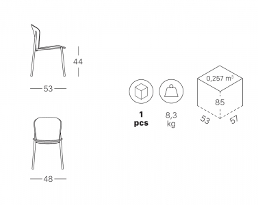Стул деревянный Scab Design Finn Metal Wood сталь, бук антрацит, матовый серый бук Фото 2
