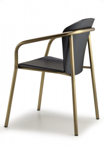 Кресло деревянное Scab Design Finn Metal Wood сталь, ясень винтажная бронза, черный ясень Фото 5
