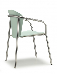 Кресло деревянное Scab Design Finn Metal Wood сталь, бук матовый никель, бук матовый аквамарин Фото 5