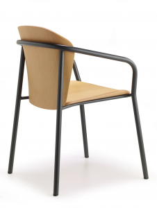 Кресло деревянное Scab Design Finn Metal Wood сталь, ясень антрацит, светлый ясень Фото 5