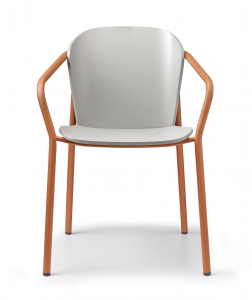 Кресло деревянное Scab Design Finn Metal Wood сталь, бук терракотовый, матовый серый бук Фото 5
