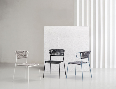 Кресло плетеное Scab Design Lisa Filo сталь, роуп тортора, глиняный Фото 6