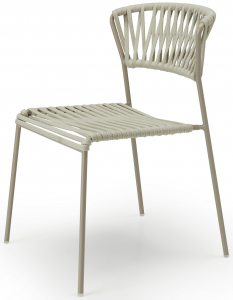 Стул плетеный Scab Design Lisa Filo сталь, роуп тортора, глиняный Фото 1