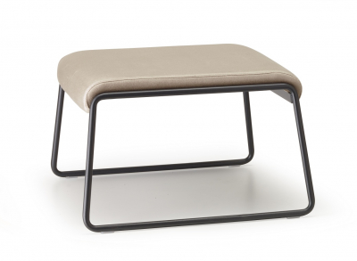 Пуф с обивкой Scab Design Lisa Lounge Pouf сталь, вельвет антрацит, слоновая кость Фото 3