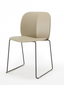 Стул пластиковый на полозьях Scab Design Mentha Go Green сталь, технополимер антрацит, тортора Фото 3
