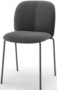 Стул с обивкой Scab Design Mentha Pop сталь, технополимер, ткань антрацит Фото 1