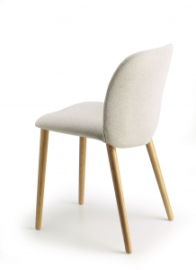 Стул с обивкой Scab Design Natural Mentha Pop дуб, технополимер, ткань натуральный дуб, слоновая кость Фото 3