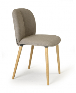 Стул с обивкой Scab Design Natural Mentha Pop дуб, технополимер, ткань натуральный дуб, тортора Фото 4
