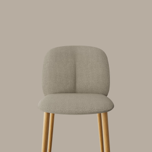 Стул с обивкой Scab Design Natural Mentha Pop дуб, технополимер, ткань натуральный дуб, тортора Фото 5