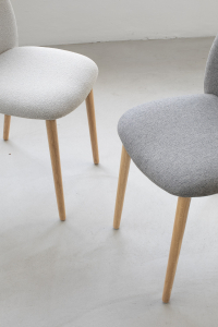 Стул с обивкой Scab Design Natural Mentha Pop дуб, технополимер, ткань натуральный дуб, светло-серый Фото 6