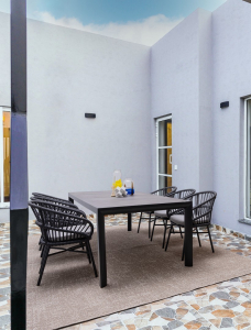 Кресло плетеное с подушкой Garden Relax Odivelas алюминий, роуп, олефин антрацит Фото 8