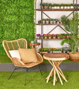 Лаунж-кресло плетеное Garden Relax Casilda сталь, натуральный ротанг натуральный Фото 5