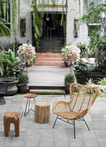 Лаунж-кресло плетеное Garden Relax Casilda сталь, натуральный ротанг натуральный Фото 8