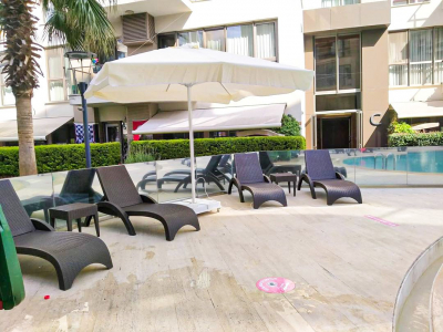 Комплект плетеных шезлонгов Siesta Contract GS 1009 (Fiji) Set 4 стеклопластик коричневый Фото 5