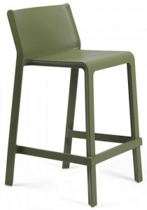 Комплект пластиковых полубарных стульев Nardi Trill Stool Mini Set 4 стеклопластик агава Фото 5