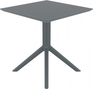 Стол пластиковый Siesta Contract Sky Table 70 сталь, пластик темно-серый Фото 5